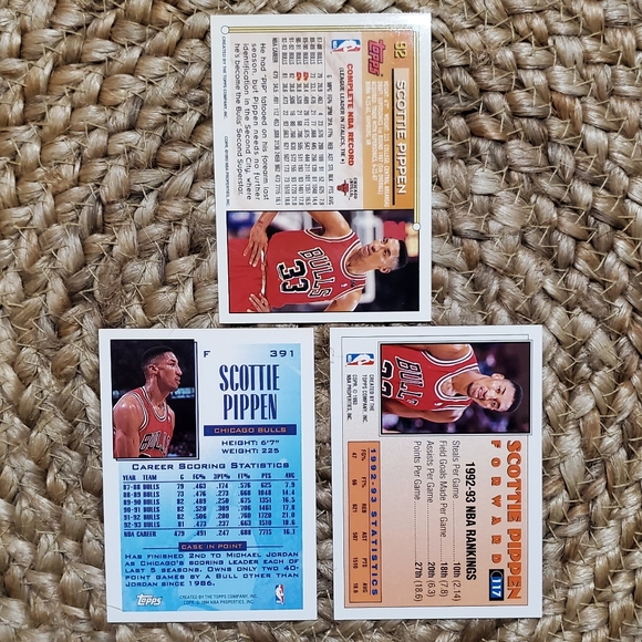 3 - Scottie Pippen Basketball Cards - Picture 2 of 2